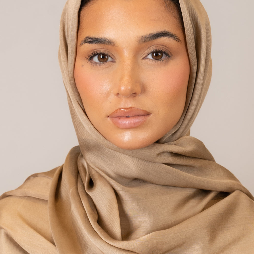 Hazelnut Viscose Silk Hijab