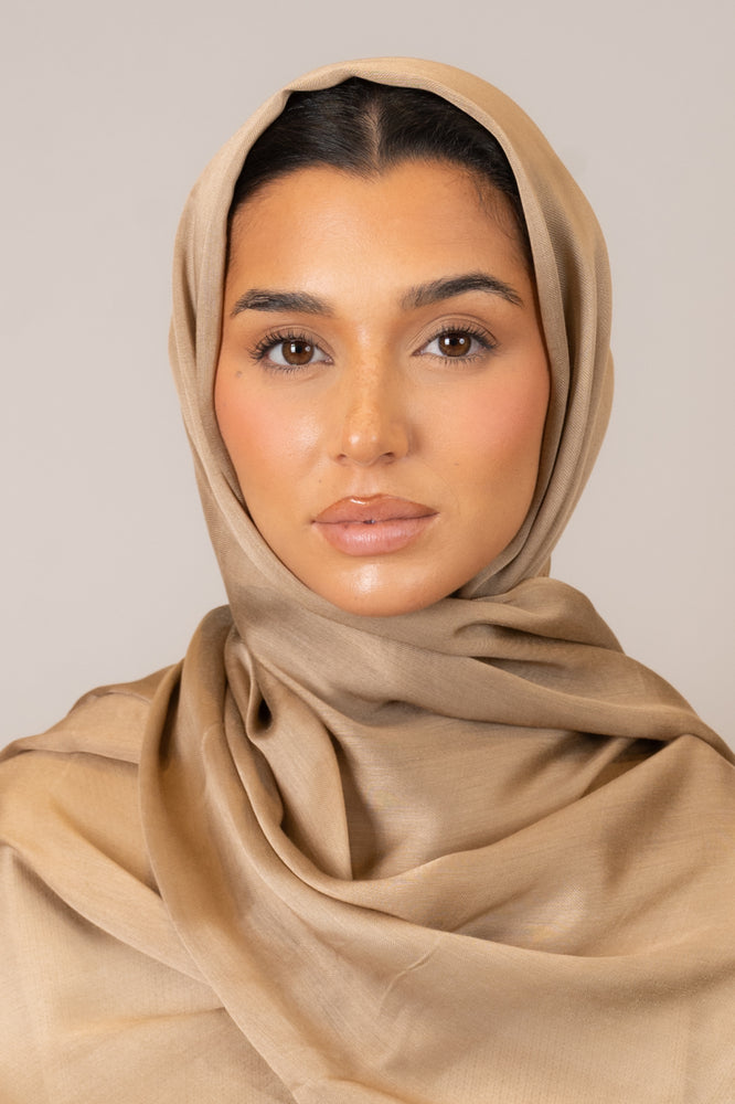 Hazelnut Viscose Silk Hijab