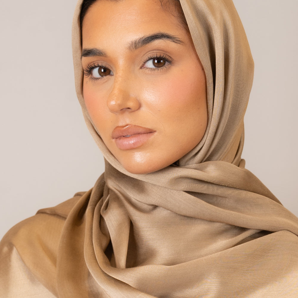 Hazelnut Viscose Silk Hijab