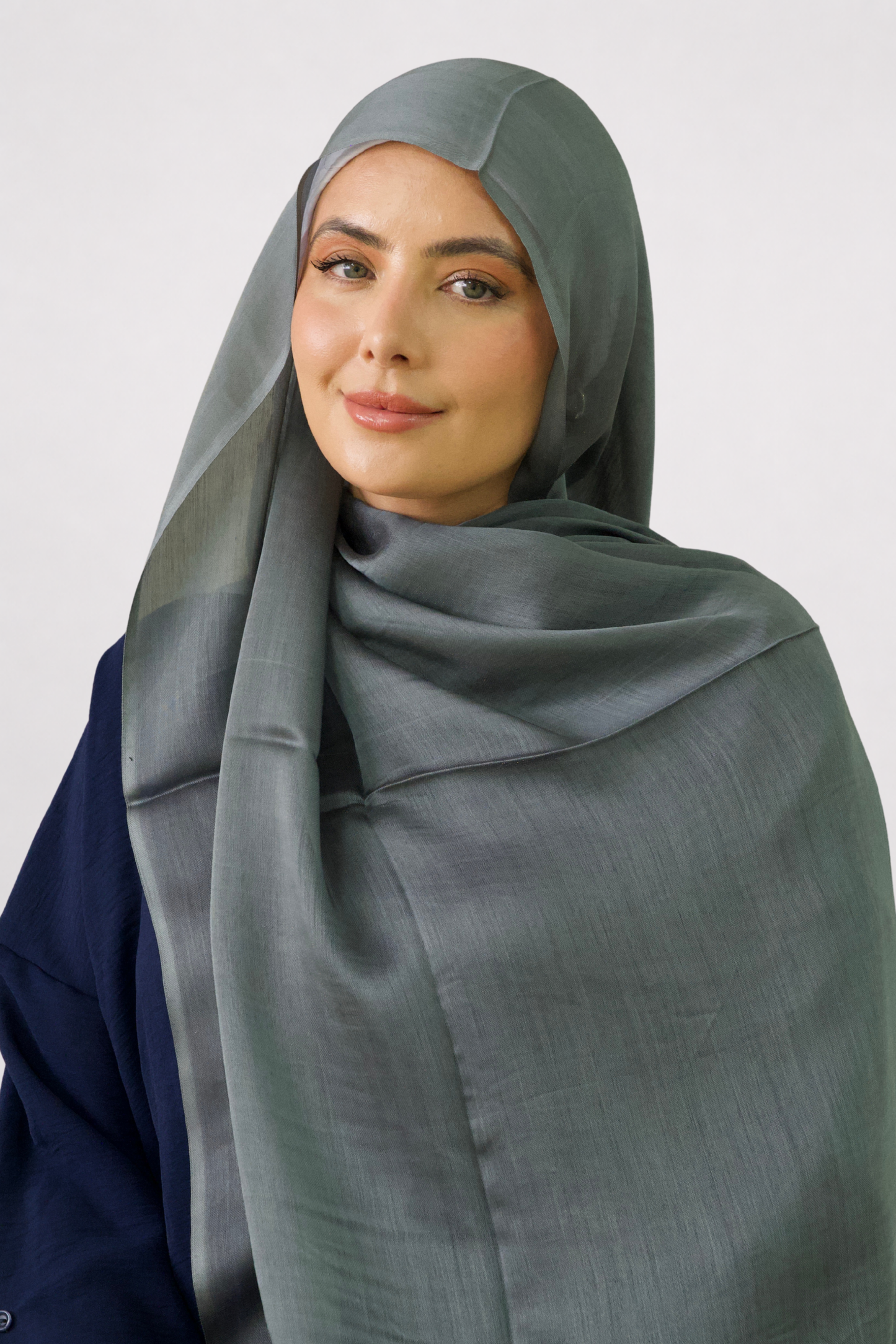 Dark Grey Viscose Silk Hijab