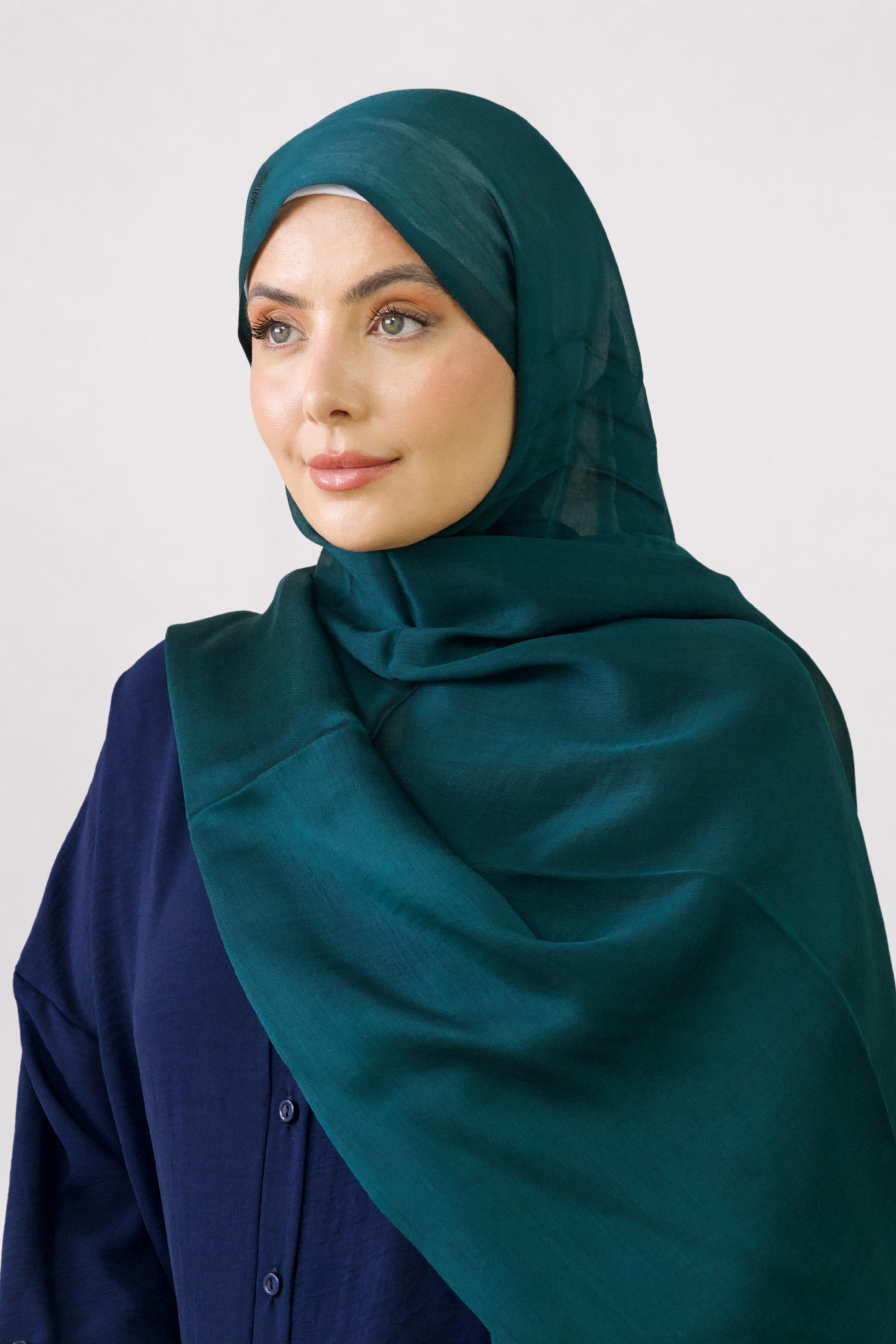 Peacock Viscose Silk Hijab