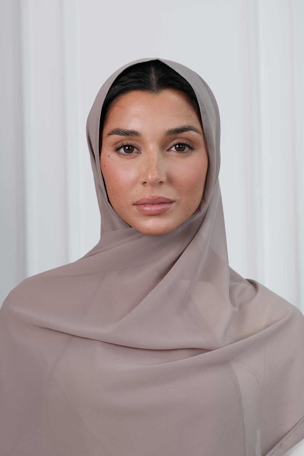 Taupe Chiffon Hijab