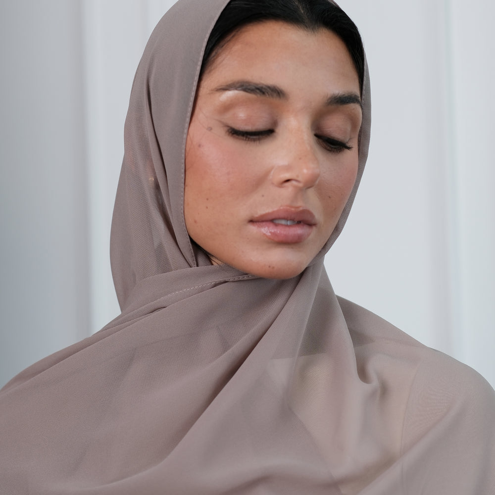 
                      
                        Taupe Chiffon Hijab
                      
                    