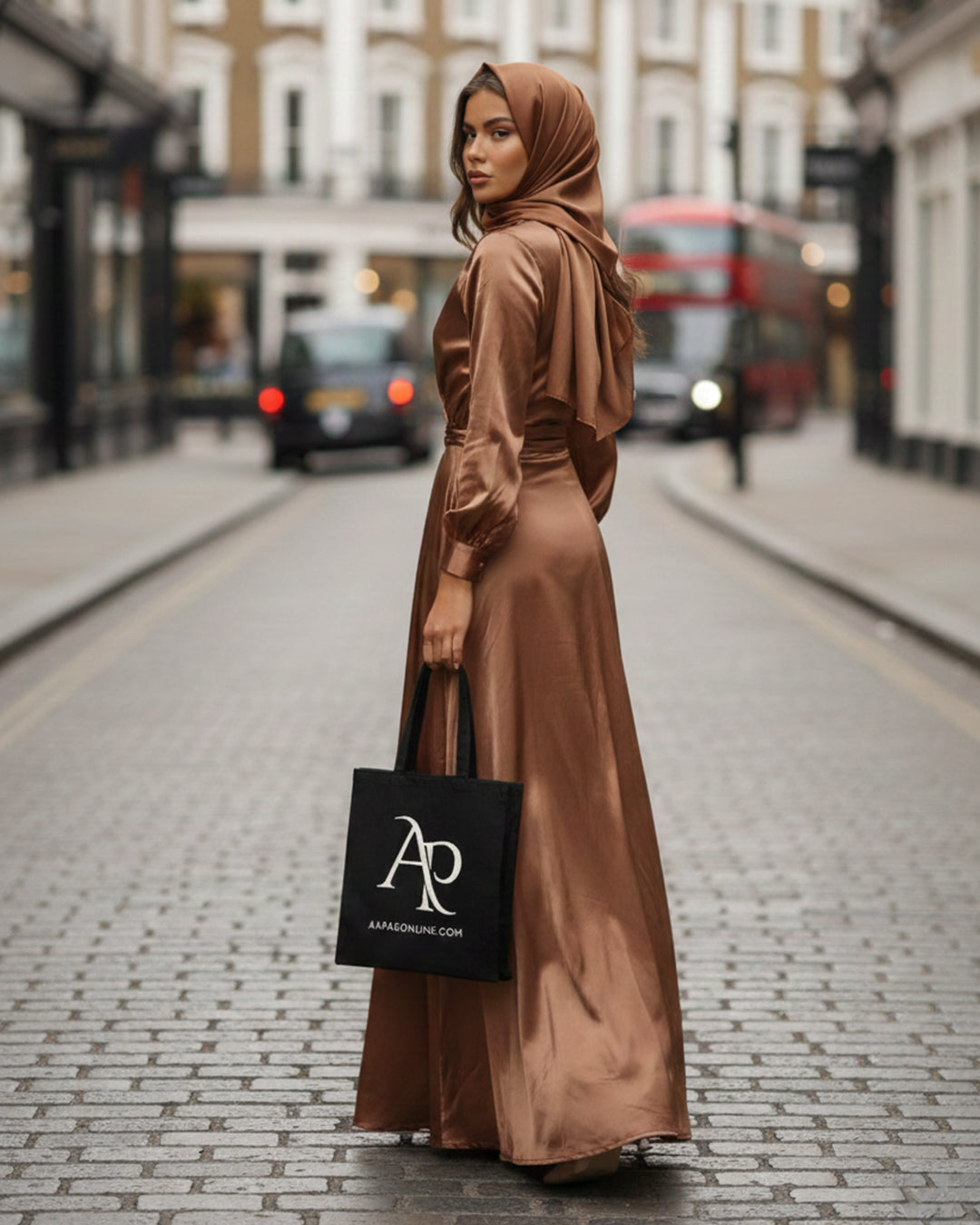 Aapas Signature Black Tote Bag