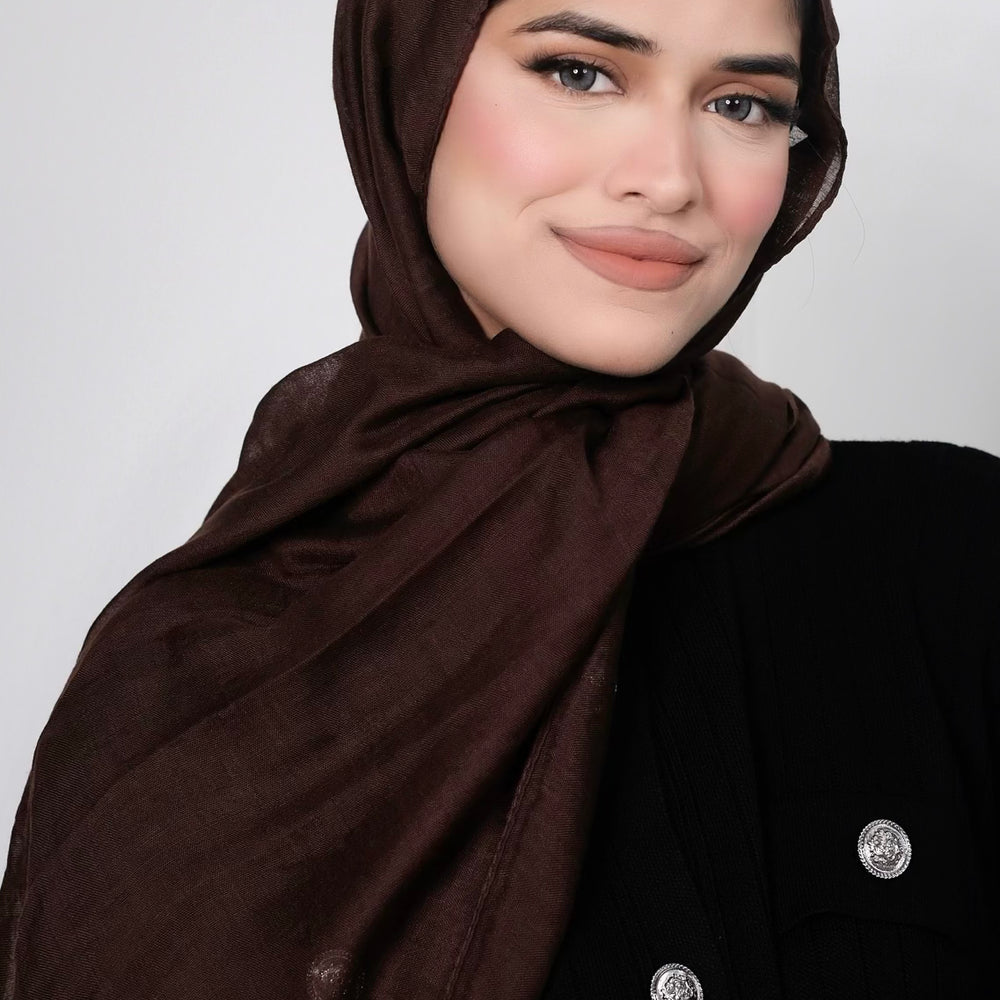 Brown Viscose Hijab