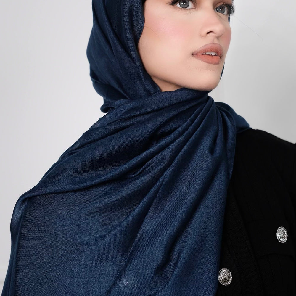 Navy Viscose Hijab