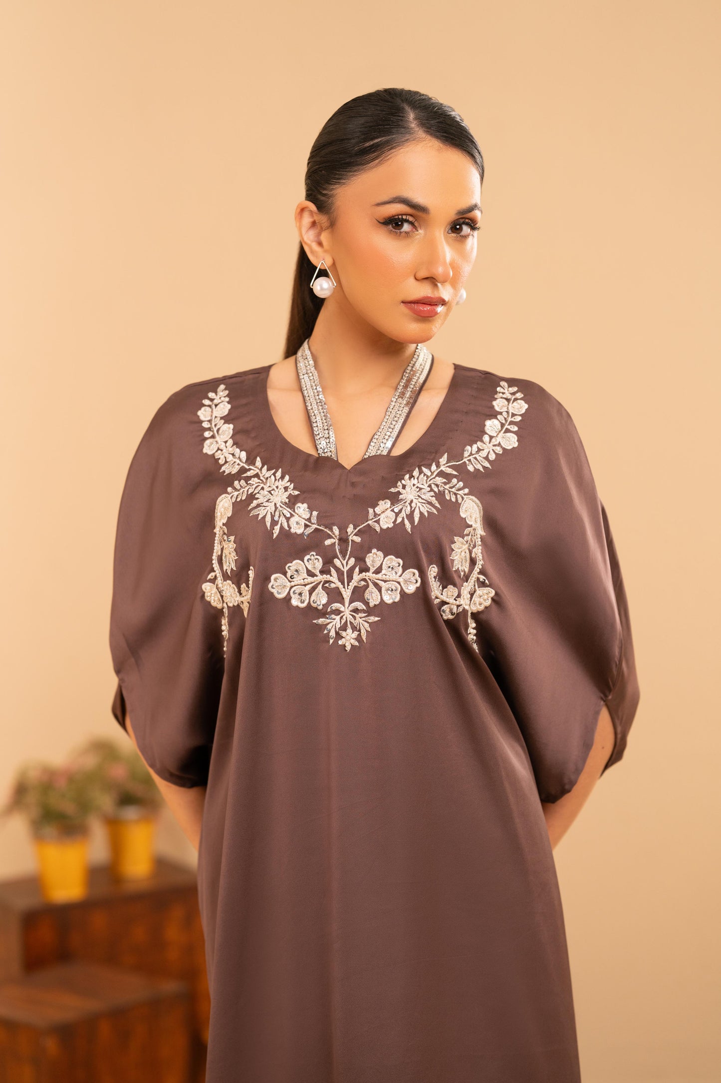 Seraphine Satin Kaftan