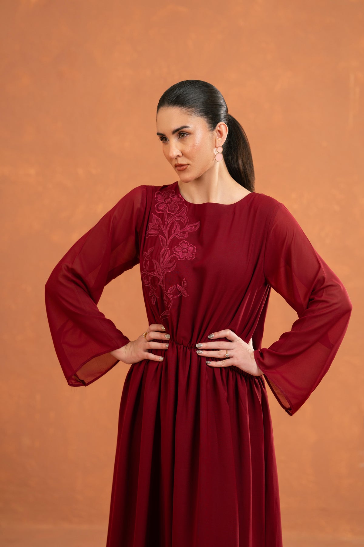 Veya Embroidered Dress