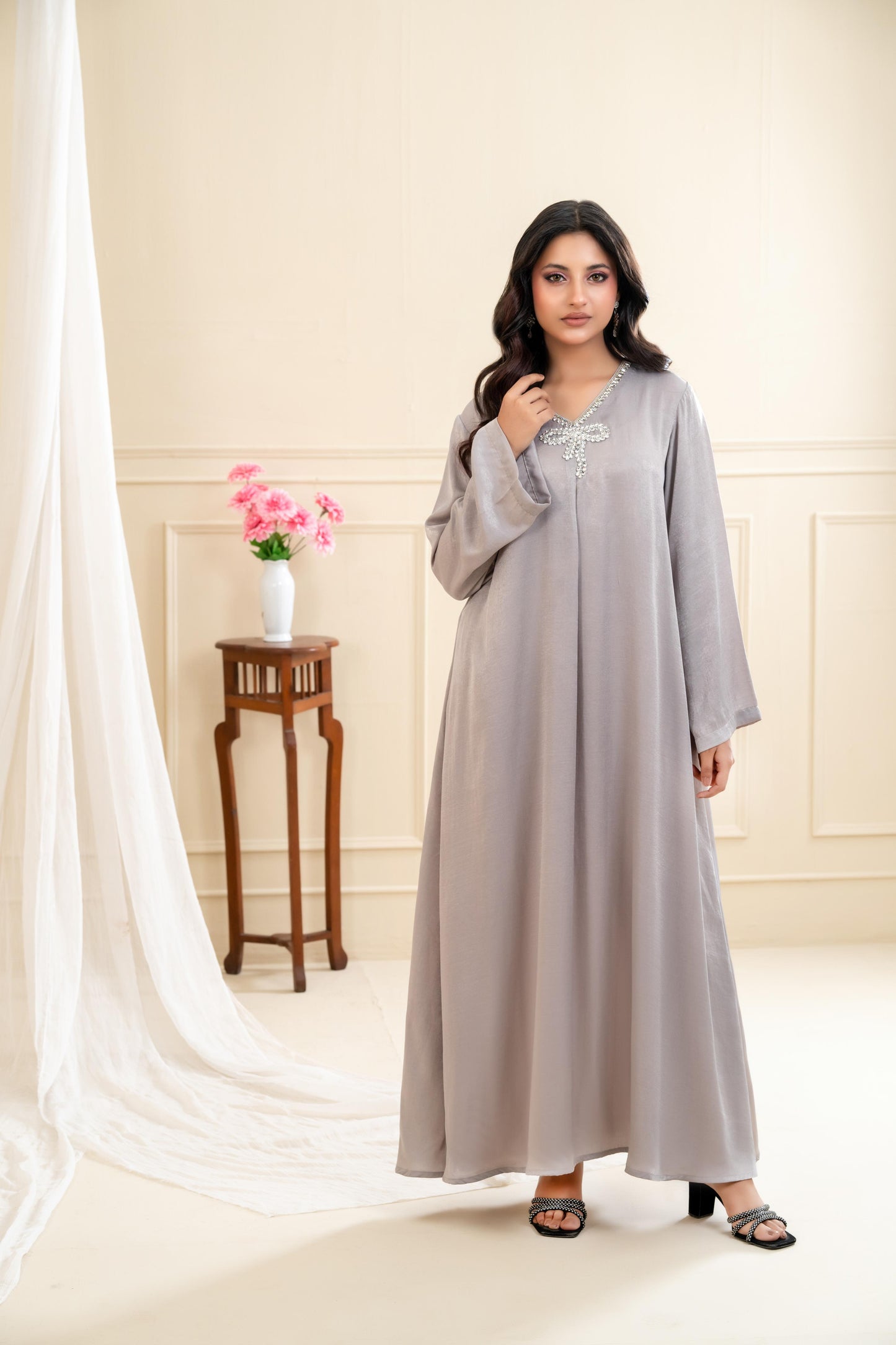 Nawal Embellished Maxi Dress