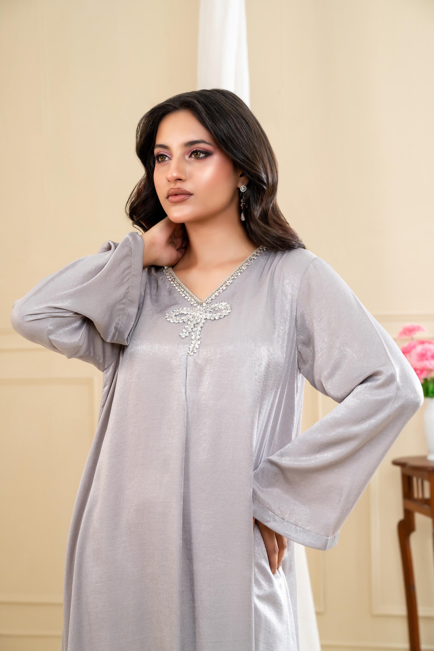 Nawal Embellished Maxi Dress