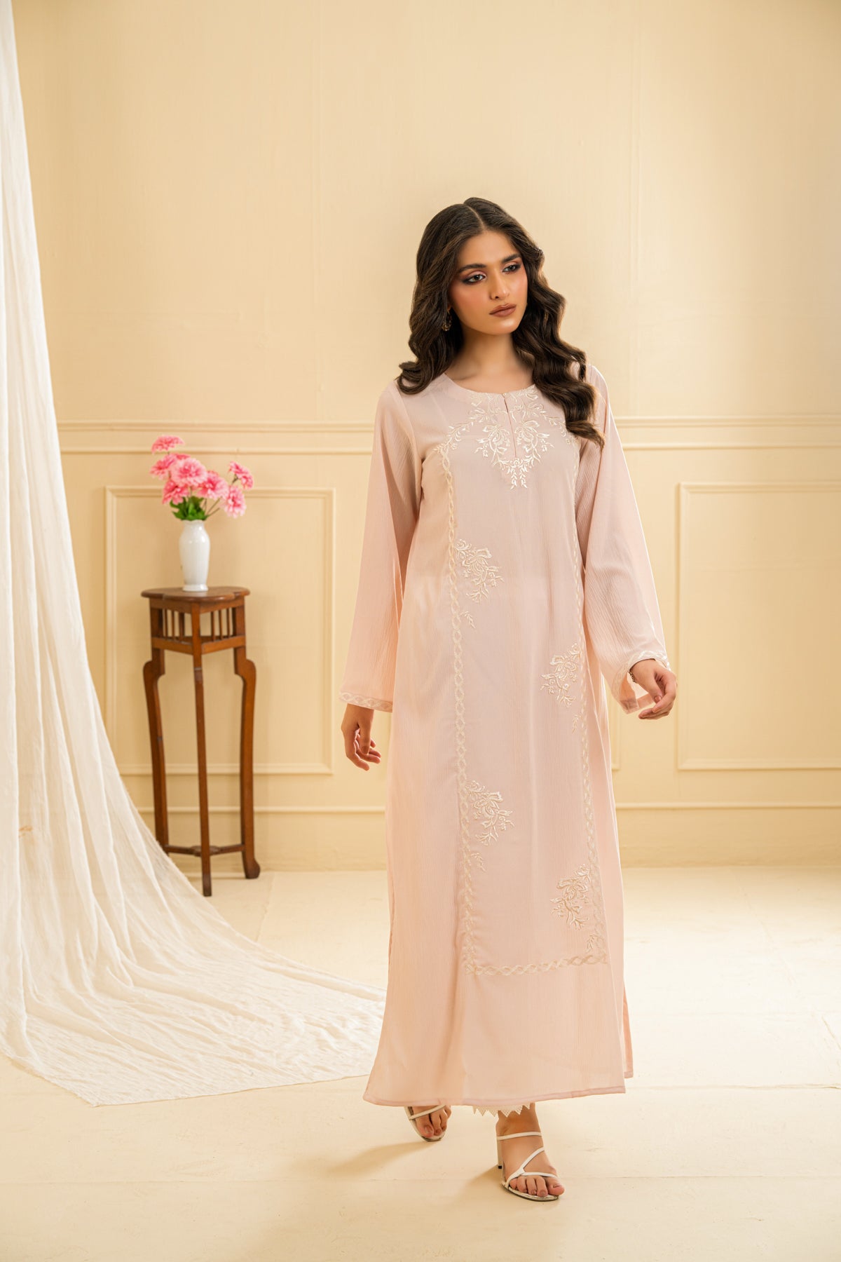 Elzena Embroidered Maxi Dress