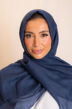 Navy Blue Viscose Hijab