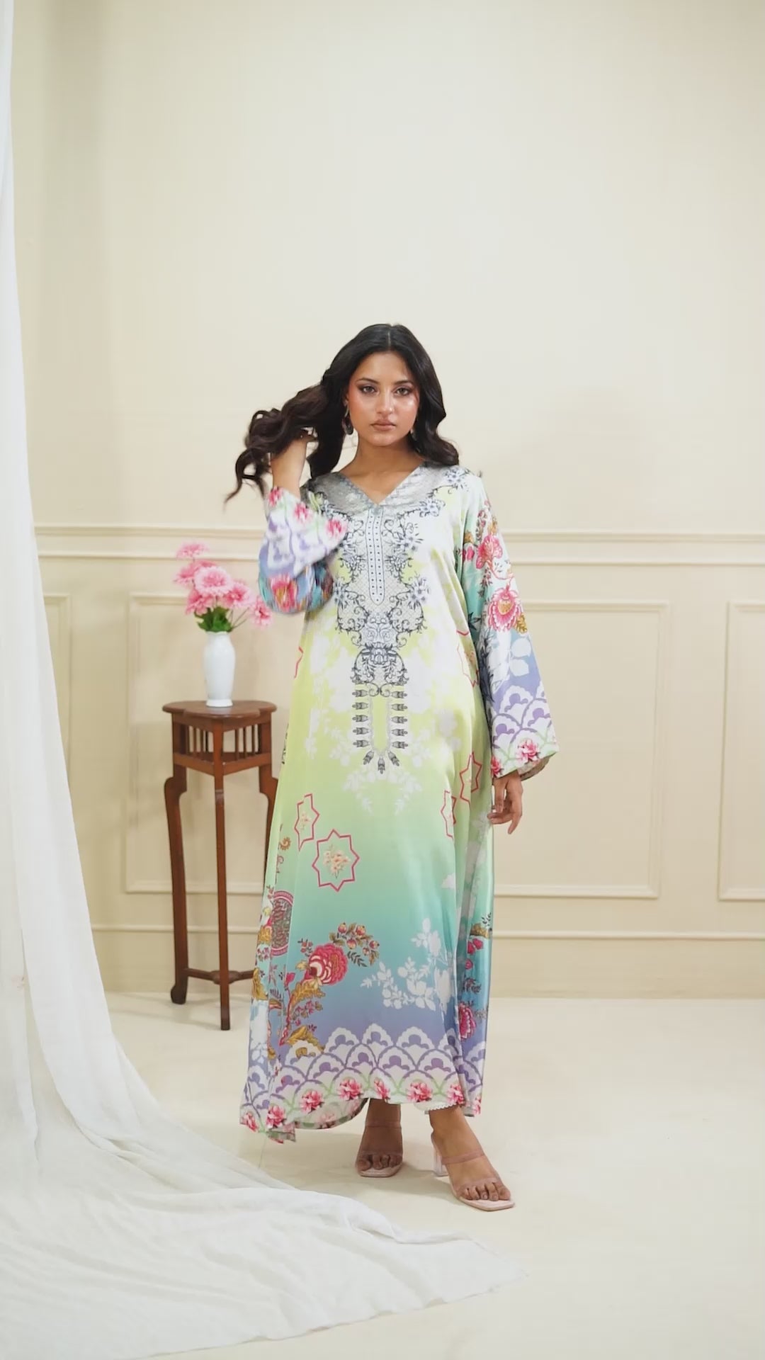 Raneem Luxe Printed Dress