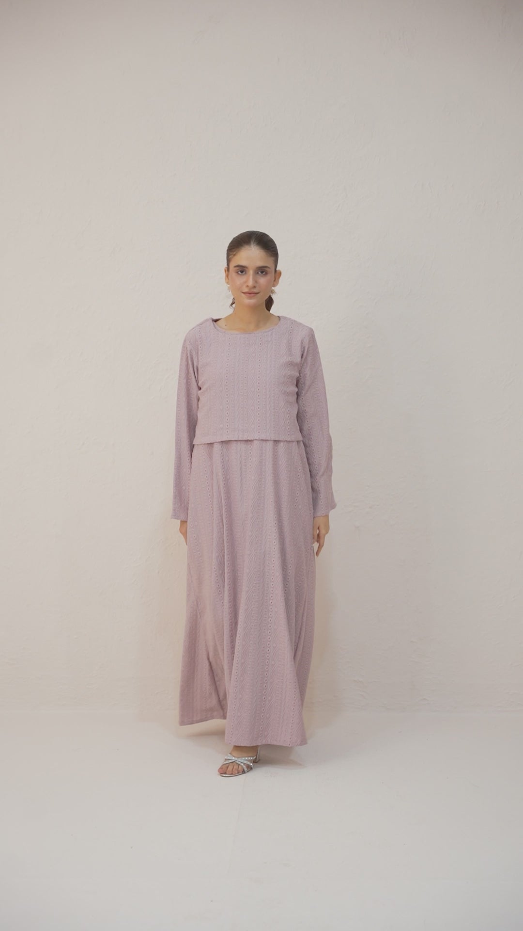 Liora Pointelle Layered Dress