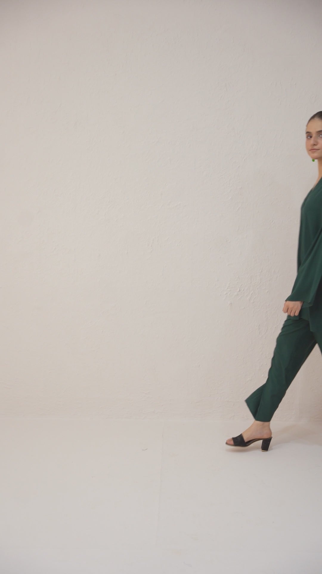 Essential Dark Green Viscose Co-Ord