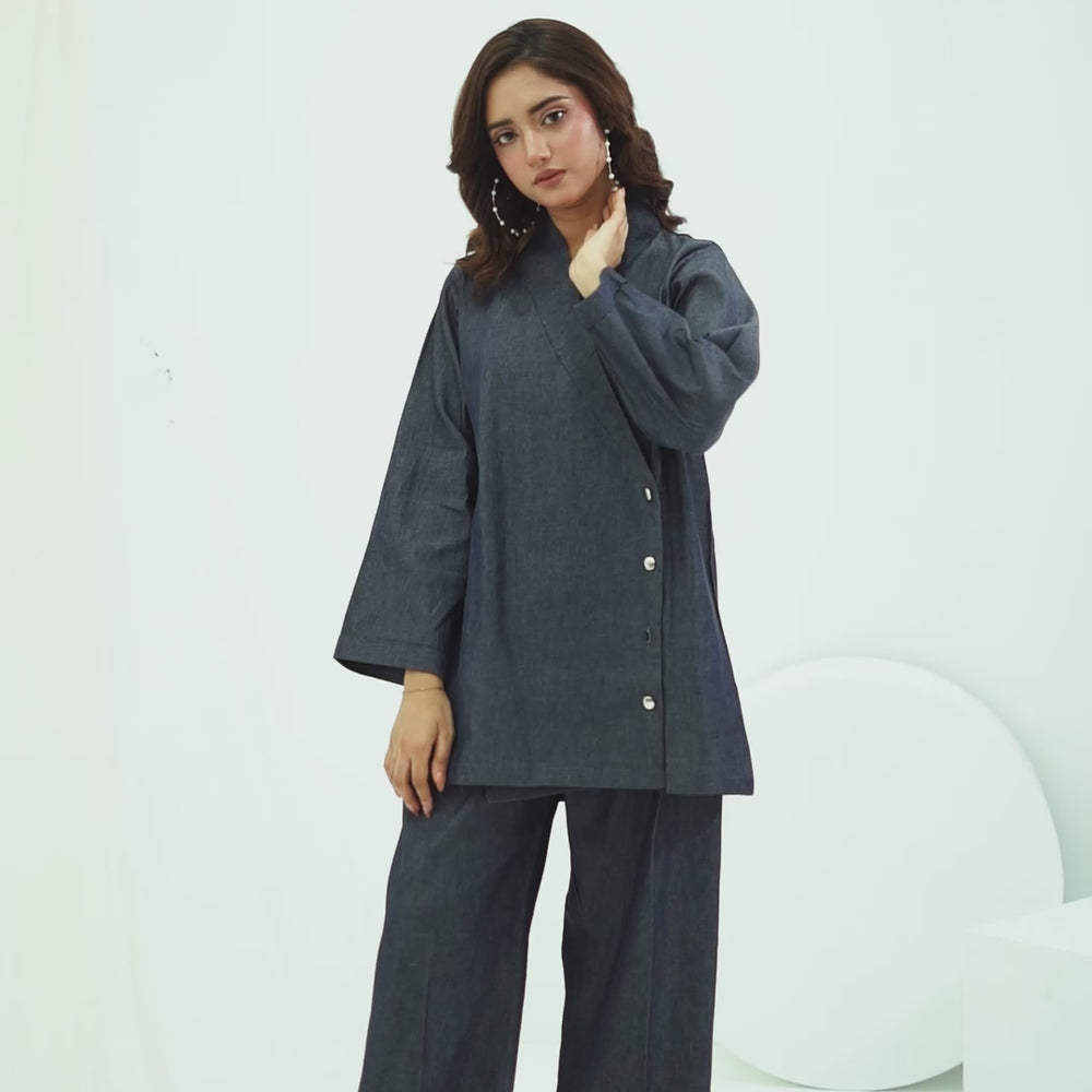 
                      
                        Load and play video in Gallery viewer, Kaia Denim Co-ord
                      
                    