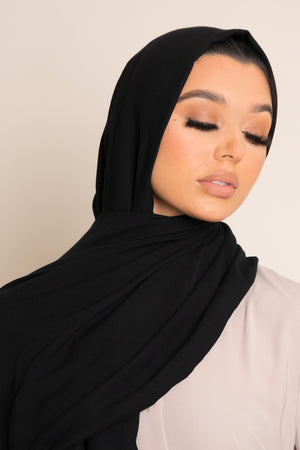 Black Viscose Hijab