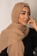 Sand Cotton Silk Hijab