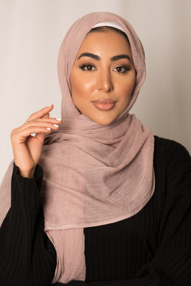 Blush Cotton Silk Hijab