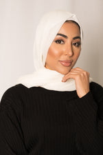 Off White Rayon Vogue Hijab